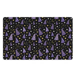 Wizard Hat Pattern Print Polyester Doormat