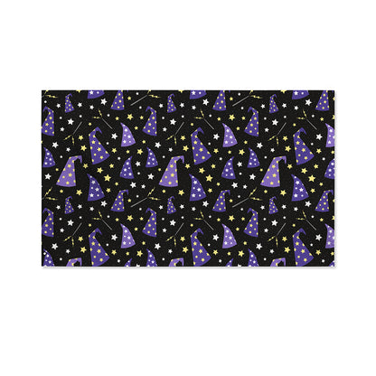 Wizard Hat Pattern Print Polyester Flag