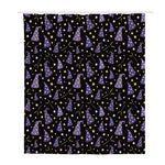 Wizard Hat Pattern Print Polyester Shower Curtain