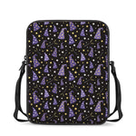 Wizard Hat Pattern Print Rectangular Crossbody Bag