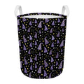 Wizard Hat Pattern Print Round Laundry Basket