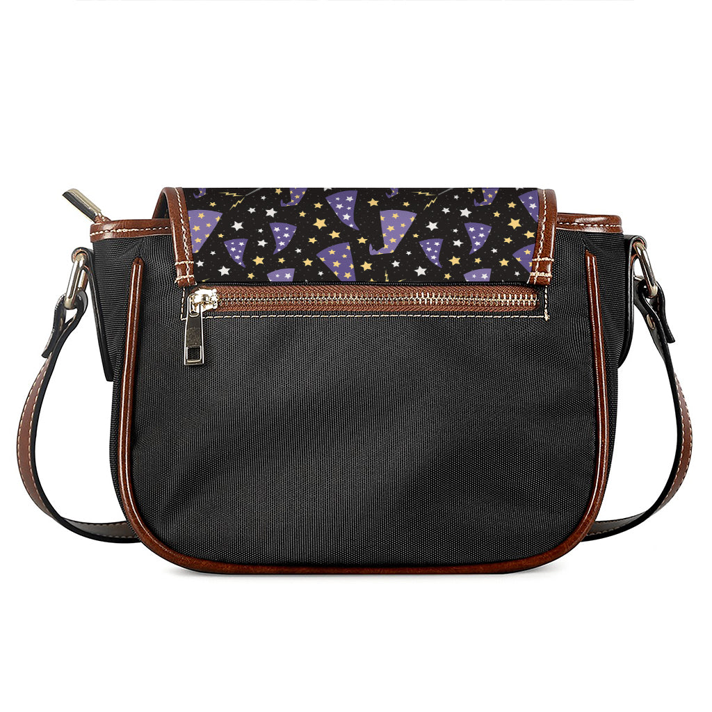 Wizard Hat Pattern Print Saddle Bag