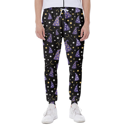 Wizard Hat Pattern Print Scuba Joggers