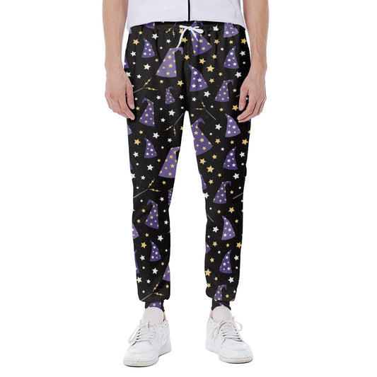 Wizard Hat Pattern Print Scuba Joggers