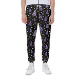 Wizard Hat Pattern Print Scuba Joggers