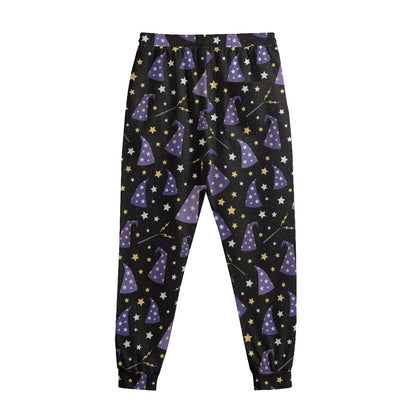 Wizard Hat Pattern Print Sweatpants