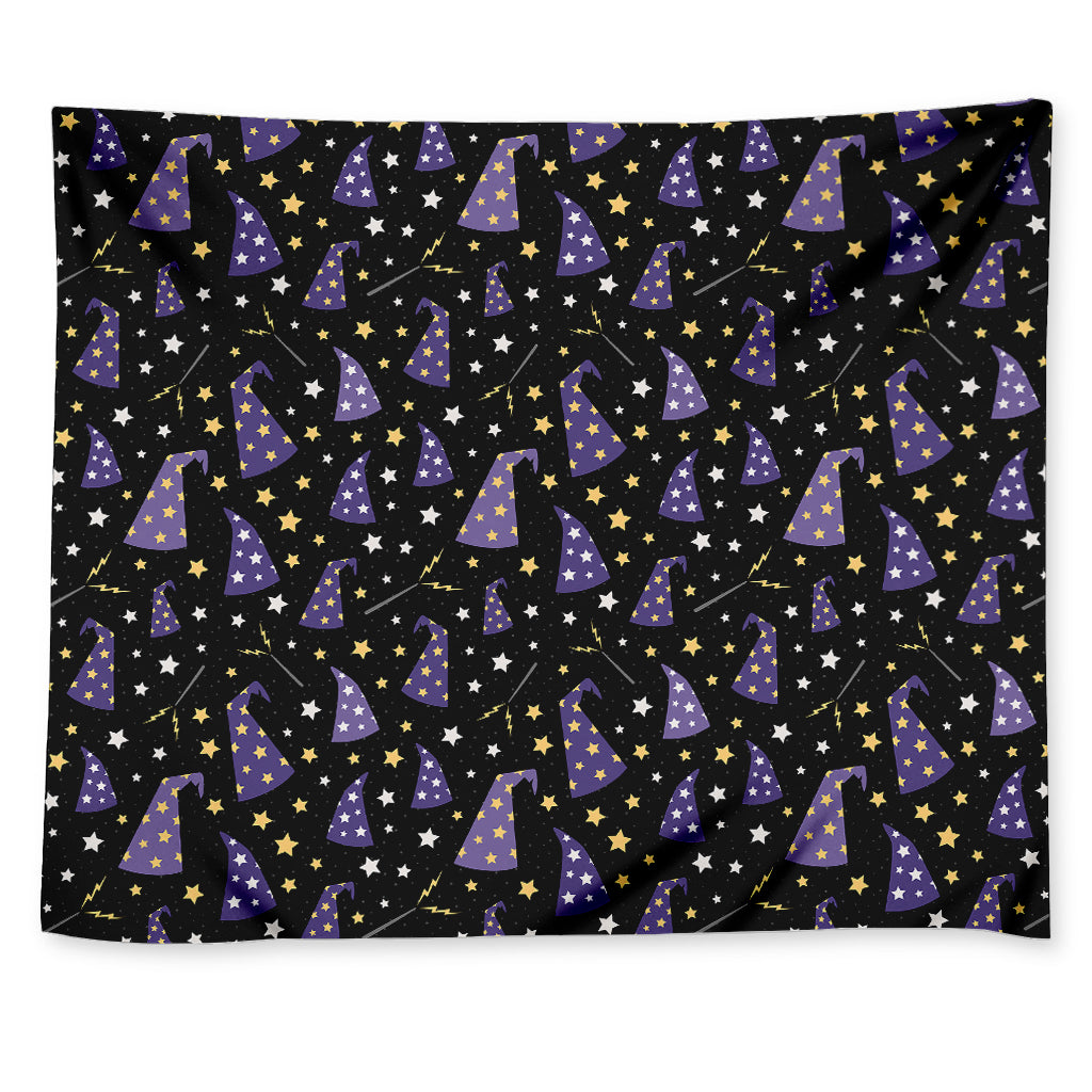 Wizard Hat Pattern Print Tapestry