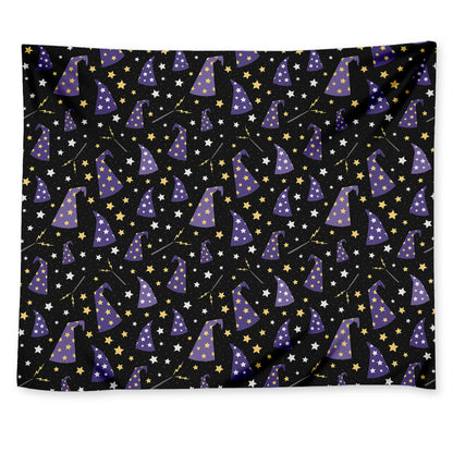 Wizard Hat Pattern Print Tapestry