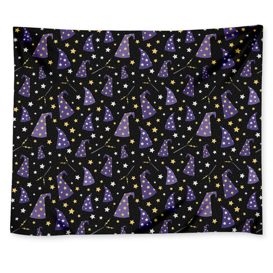 Wizard Hat Pattern Print Tapestry