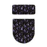 Wizard Hat Pattern Print Toilet Lid And Tank Cover Set