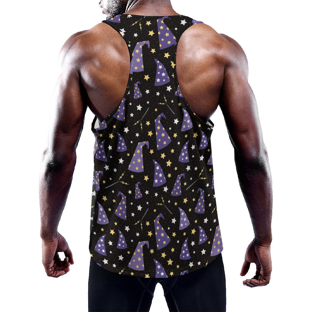 Wizard Hat Pattern Print Training Tank Top