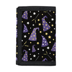 Wizard Hat Pattern Print Trifold Wallet
