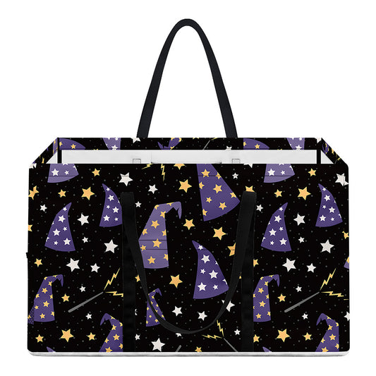 Wizard Hat Pattern Print Utility Tote Bag