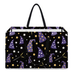 Wizard Hat Pattern Print Utility Tote Bag