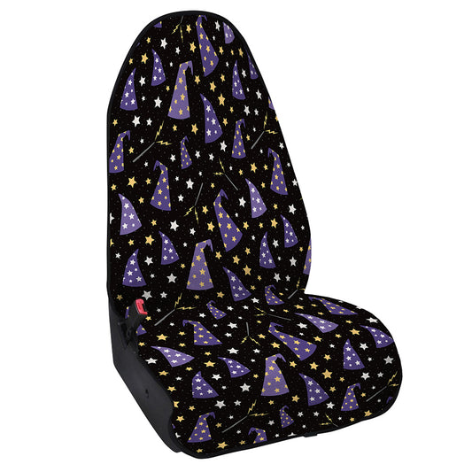 Wizard Hat Pattern Print Waterproof Car Seat Cover