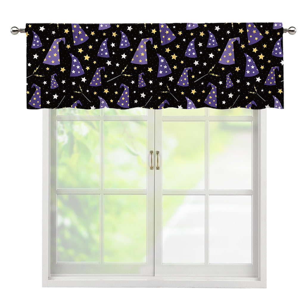 Wizard Hat Pattern Print Window Valance