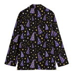 Wizard Hat Pattern Print Women's Cotton Blazer