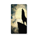 Wolf Howling At The Full Moon Print Baby Crib Sheet