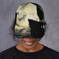 Wolf Howling At The Full Moon Print Baseball Cap