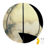 Wolf Howling At The Full Moon Print Basketball