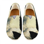 Wolf Howling At The Full Moon Print Casual Shoes