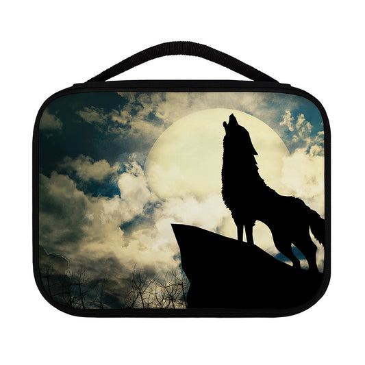 Wolf Howling At The Full Moon Print Classic Bible Case