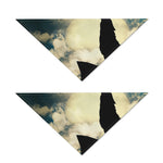 Wolf Howling At The Full Moon Print Dog Bandana