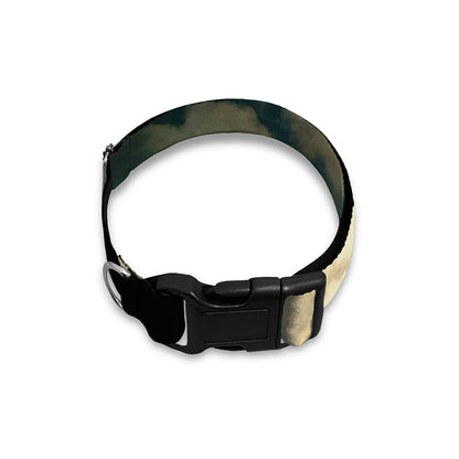Wolf Howling At The Full Moon Print Dog Collar