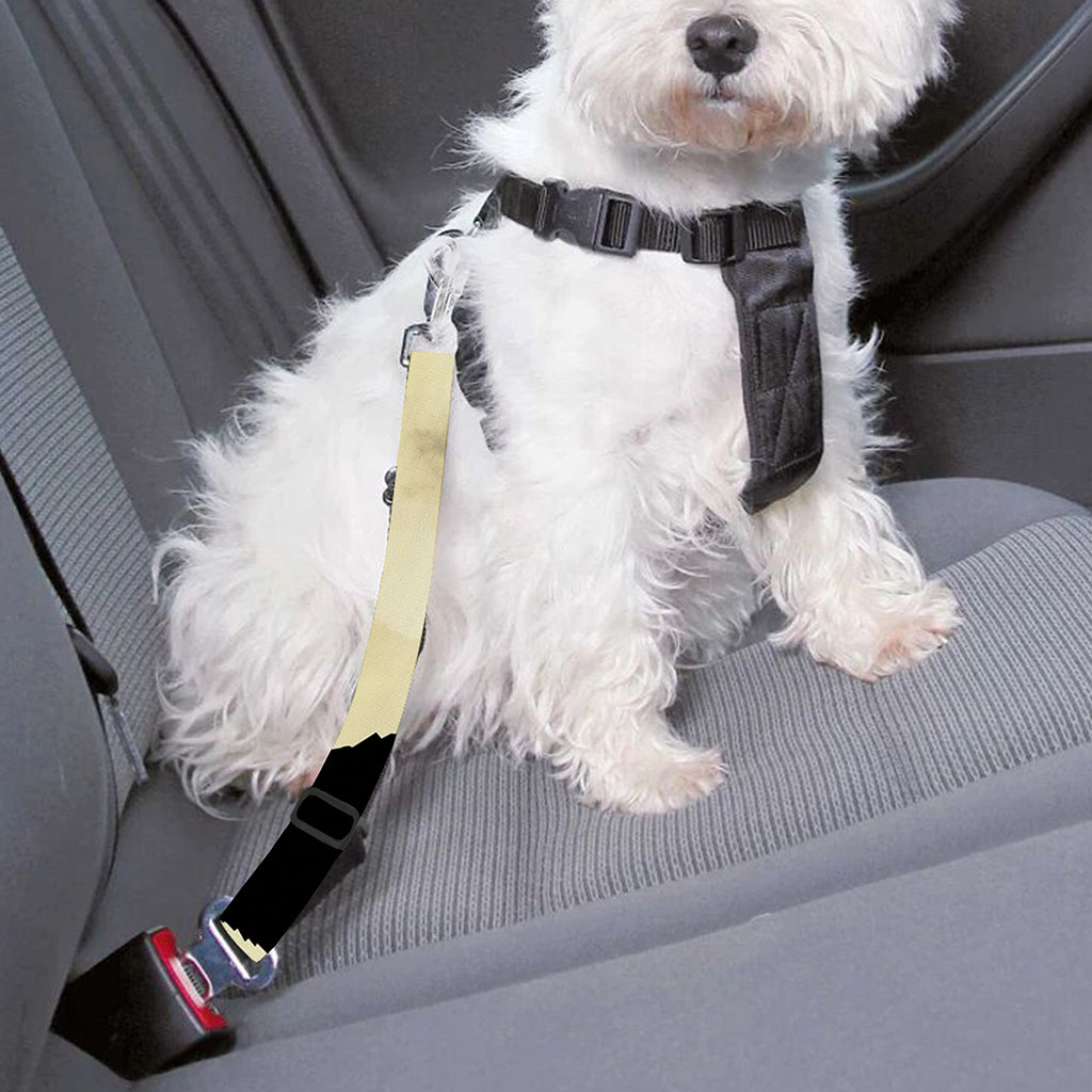 Wolf Howling At The Full Moon Print Dog Seat Belt