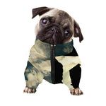 Wolf Howling At The Full Moon Print Dog Zip Up Jacket