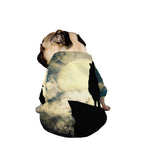 Wolf Howling At The Full Moon Print Dog Zip Up Jacket