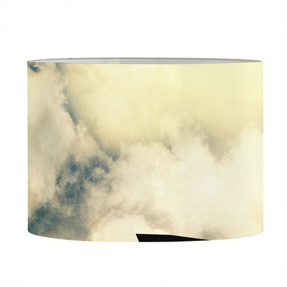 Wolf Howling At The Full Moon Print Drum Lamp Shade