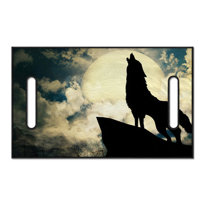 Wolf Howling At The Full Moon Print Golf Cart Seat Cover