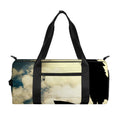 Wolf Howling At The Full Moon Print Gym Bag
