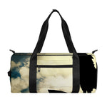 Wolf Howling At The Full Moon Print Gym Bag