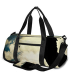 Wolf Howling At The Full Moon Print Gym Bag