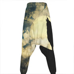 Wolf Howling At The Full Moon Print Hammer Pants