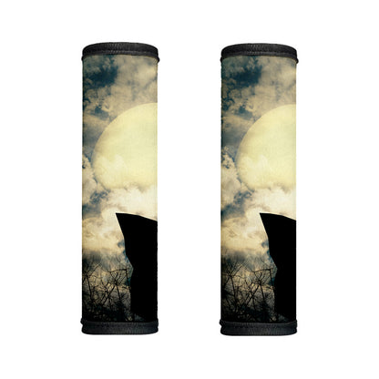 Wolf Howling At The Full Moon Print Handle Covers
