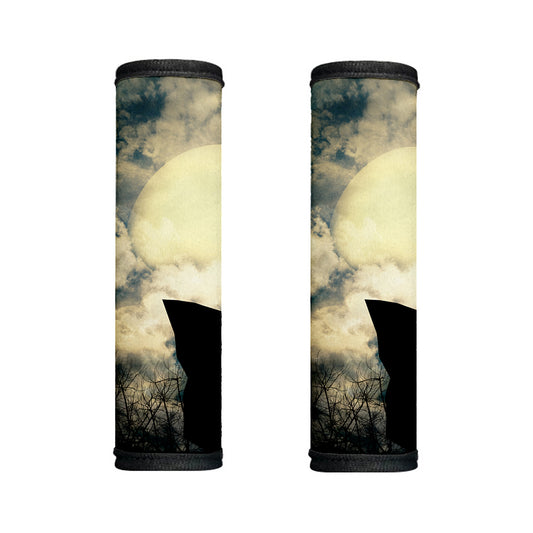 Wolf Howling At The Full Moon Print Handle Covers