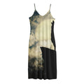 Wolf Howling At The Full Moon Print Jersey Midi Cami Dress