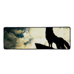 Wolf Howling At The Full Moon Print Long Kitchen Mat