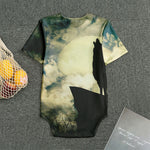 Wolf Howling At The Full Moon Print Men's Bodysuit