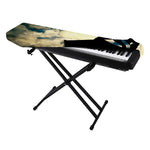 Wolf Howling At The Full Moon Print Piano Keyboard Cover