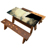 Wolf Howling At The Full Moon Print Picnic Table Cover