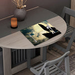 Wolf Howling At The Full Moon Print Placemat