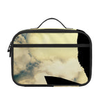 Wolf Howling At The Full Moon Print Portable Lunch Bag