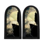 Wolf Howling At The Full Moon Print Skillet Handle Cover