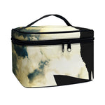 Wolf Howling At The Full Moon Print Travel Makeup Bag