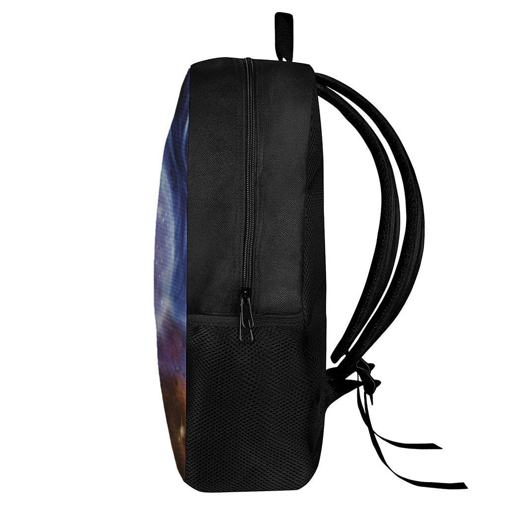 Woman Space Yin Yang Painting Print 17 Inch Backpack
