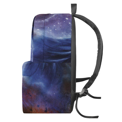 Woman Space Yin Yang Painting Print Backpack